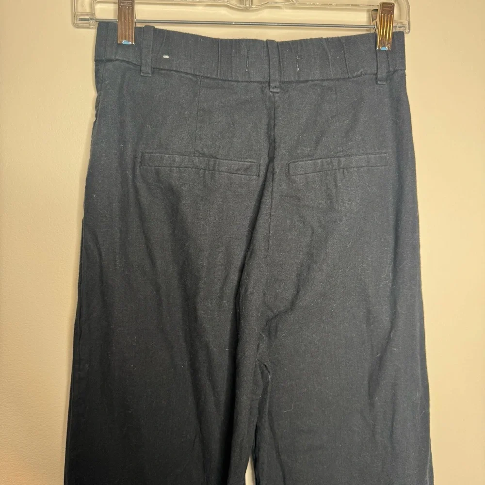 Abercrombie & Fitch Sloane Tailored Linen-Blend Pant Black XS